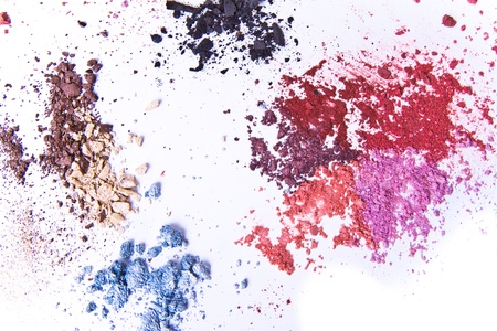 eyeshadow palette on white backgroundの写真素材