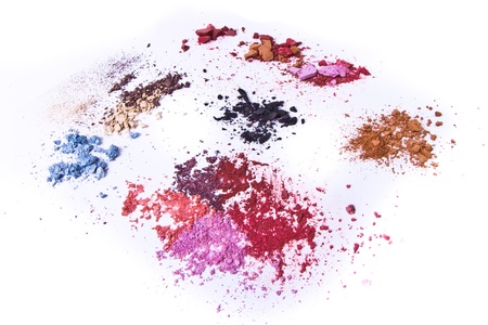 eyeshadow palette on white backgroundの写真素材