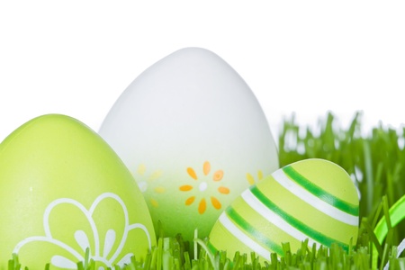 easter eggs hidden in the grass