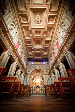 interior architecture design of church, Italyのeditorial素材