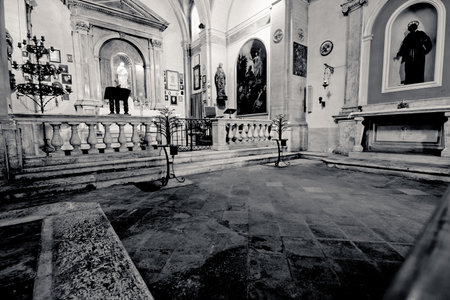 interior architecture design of church, Italyのeditorial素材
