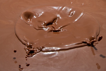 chocolate splash closeup