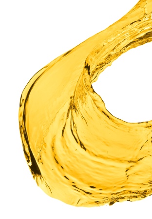 orange splash isolated on white backgroundの写真素材