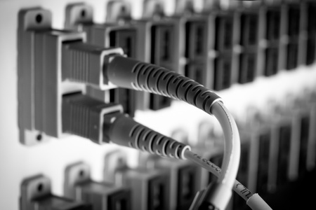 optic fiber hub as part of internet infrastructure