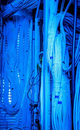close up of network cables