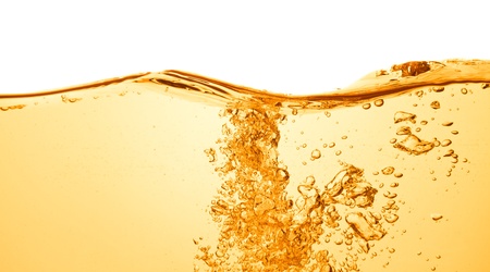 orange summer drink with bubblesの写真素材