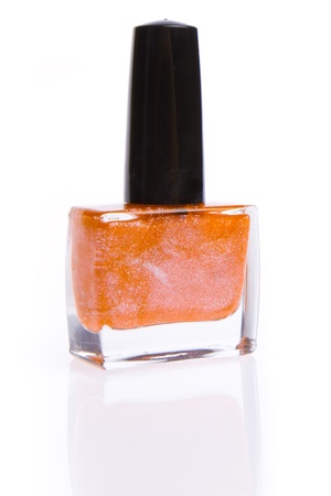 nail polish isolated on white backgroundの写真素材