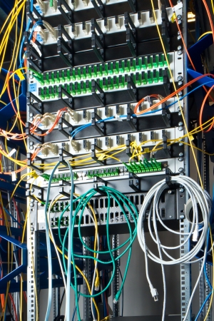 optic fiber hub as part of internet infrastructure