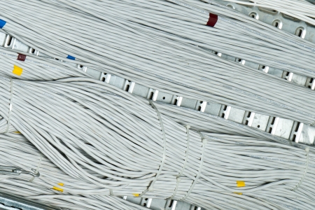 close up of network cablesの写真素材