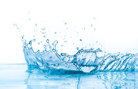 water splash isolated on white background