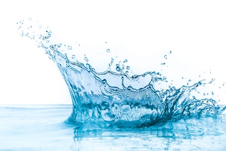 water splash isolated on white background