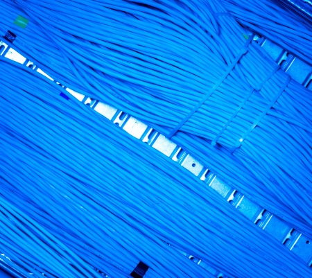 close up of network cables