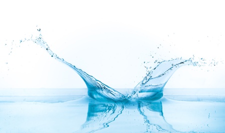 water splash isolated on white background