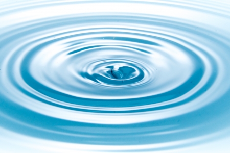 drop of water on white backgroundの写真素材