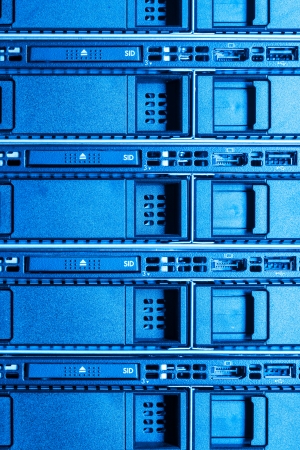 hardware in internet data center roomの写真素材