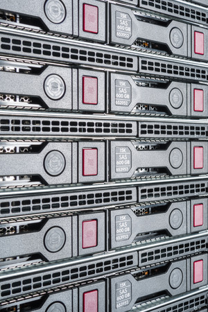 hardware in internet data center roomの写真素材