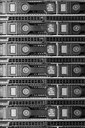 hardware in internet data center roomのeditorial素材