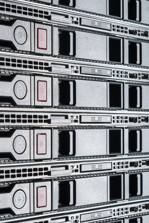 hardware in internet data center roomの写真素材