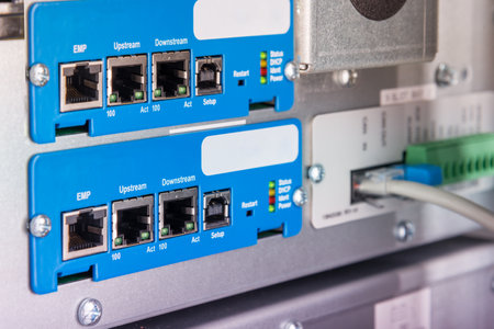 ports on the panel of UPS power supply