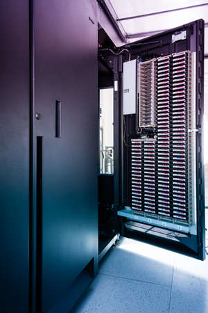 data storage hardware in internet cloud centerの写真素材