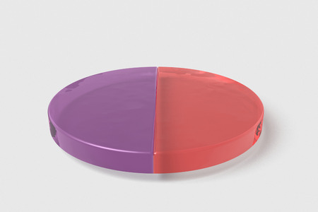pie chart for office and presentationsの写真素材