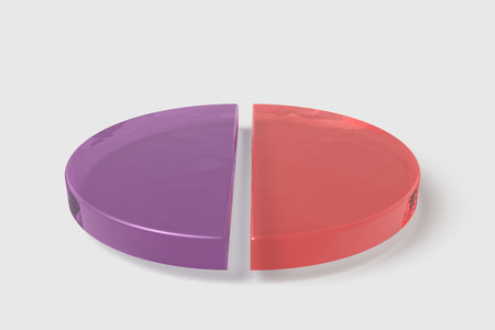 pie chart for office and presentationsの写真素材