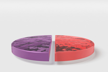 pie chart for office and presentationsの写真素材