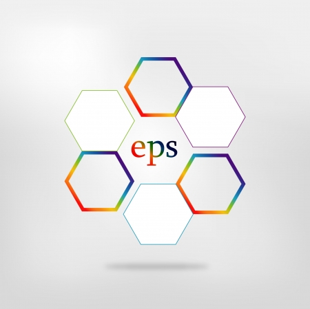 Network connected speech diagram  Color presentations with text box  Infographic のイラスト素材