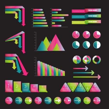  Presentation template for infographics. Web elements.のイラスト素材