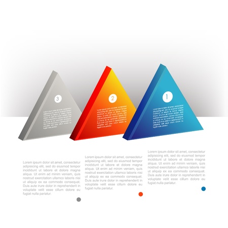  Presentation template triangle graph. Pie chart diagram. Infographics web elements.のイラスト素材