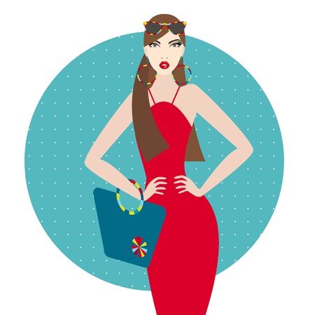 Fashion womanのイラスト素材