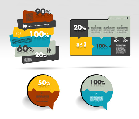 Diagram  Infographics element のイラスト素材