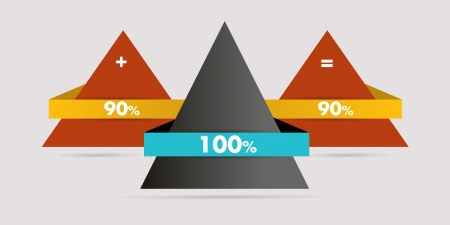 Triangle infographics  Web banner template  Vector infographics のイラスト素材