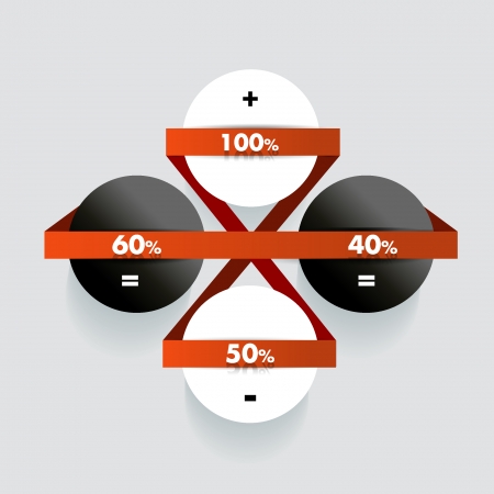 Circle infographics  Web banner template  Vector background のイラスト素材