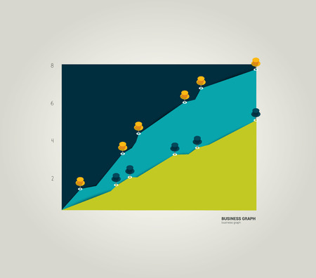 Business graph  のイラスト素材