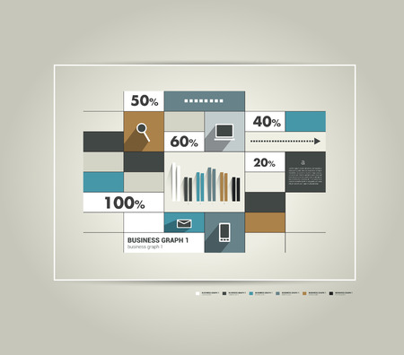 Info graphic scheme diagram  Flat table design  のイラスト素材