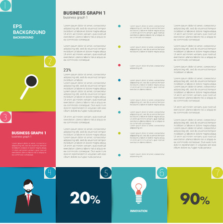 Modern flat template  Colorful minimalistic option banner  Vector illustration  Box diagram  のイラスト素材