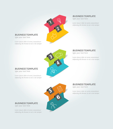 Infographic arrow. Step by step tutorial. のイラスト素材