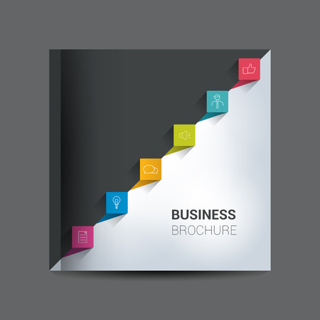 Brochure, report layout cover template.のイラスト素材