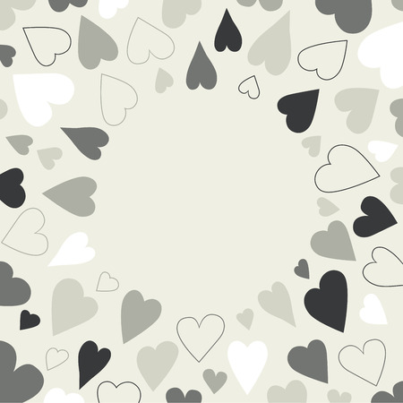 Color heart background pattern. Round shape festival background isolated.のイラスト素材