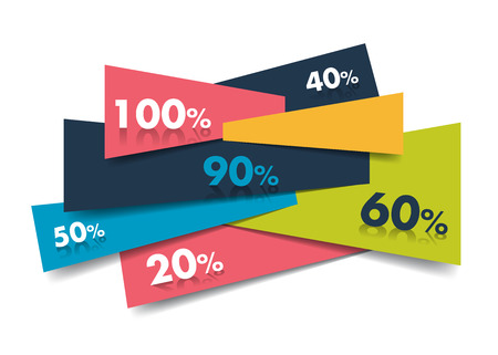 Schedule, Table, banner. Minimalistic infographic geometric vector design template.のイラスト素材