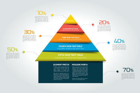 House infographic chart, diagram for presentation. Vector.のイラスト素材