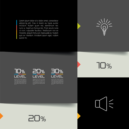Chart, schedule, tab, banner. Minimalistic vector design infographic.のイラスト素材