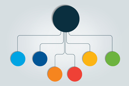 Flowchart infographic vector illustrationのイラスト素材