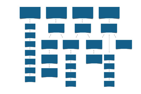 Mind map, flowchart, infographic.のイラスト素材