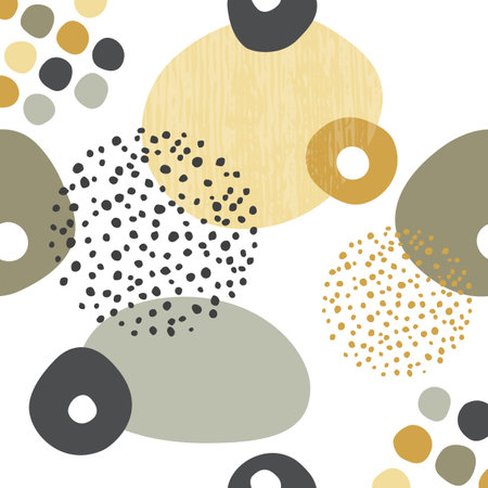 Pattern of colorfull circles, dots. Vector.のイラスト素材