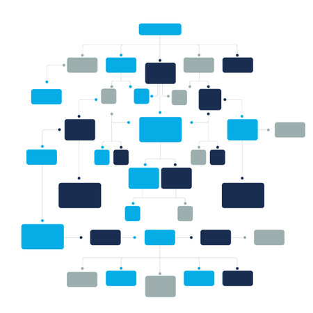 Infographics flowchart. Colored shadows scheme.