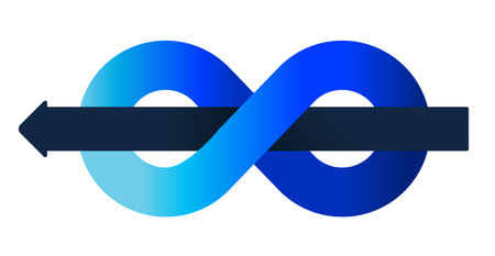 Infinity Infographic Concept For Continuous Process And Flow.