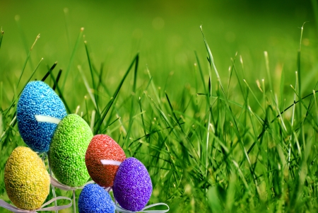 easter eggsの写真素材