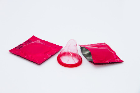 Condom use to prevent sexually transmitted diseases の写真素材